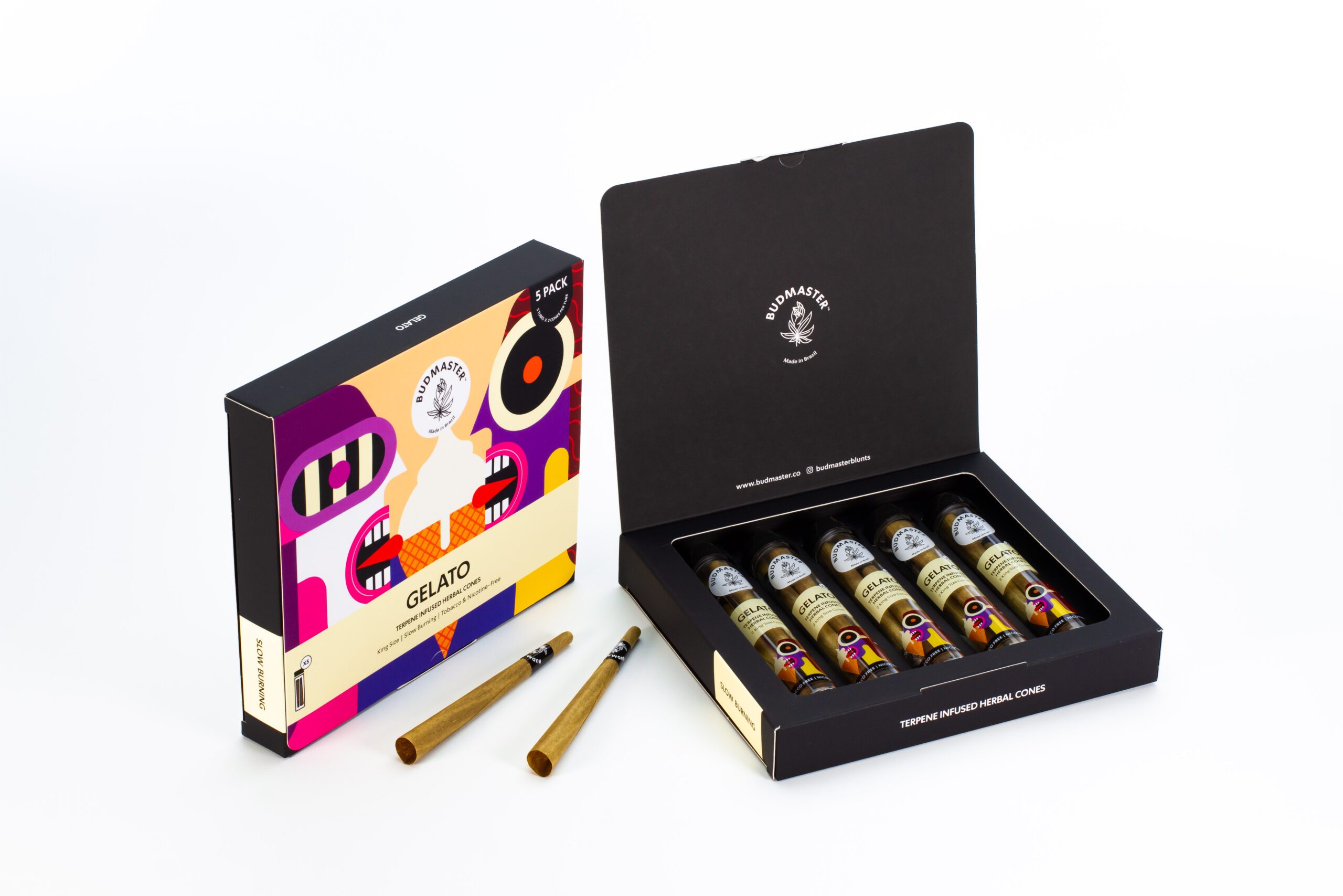 budmaster-gelato-blunt-cones-5er-tabakfrei image 2