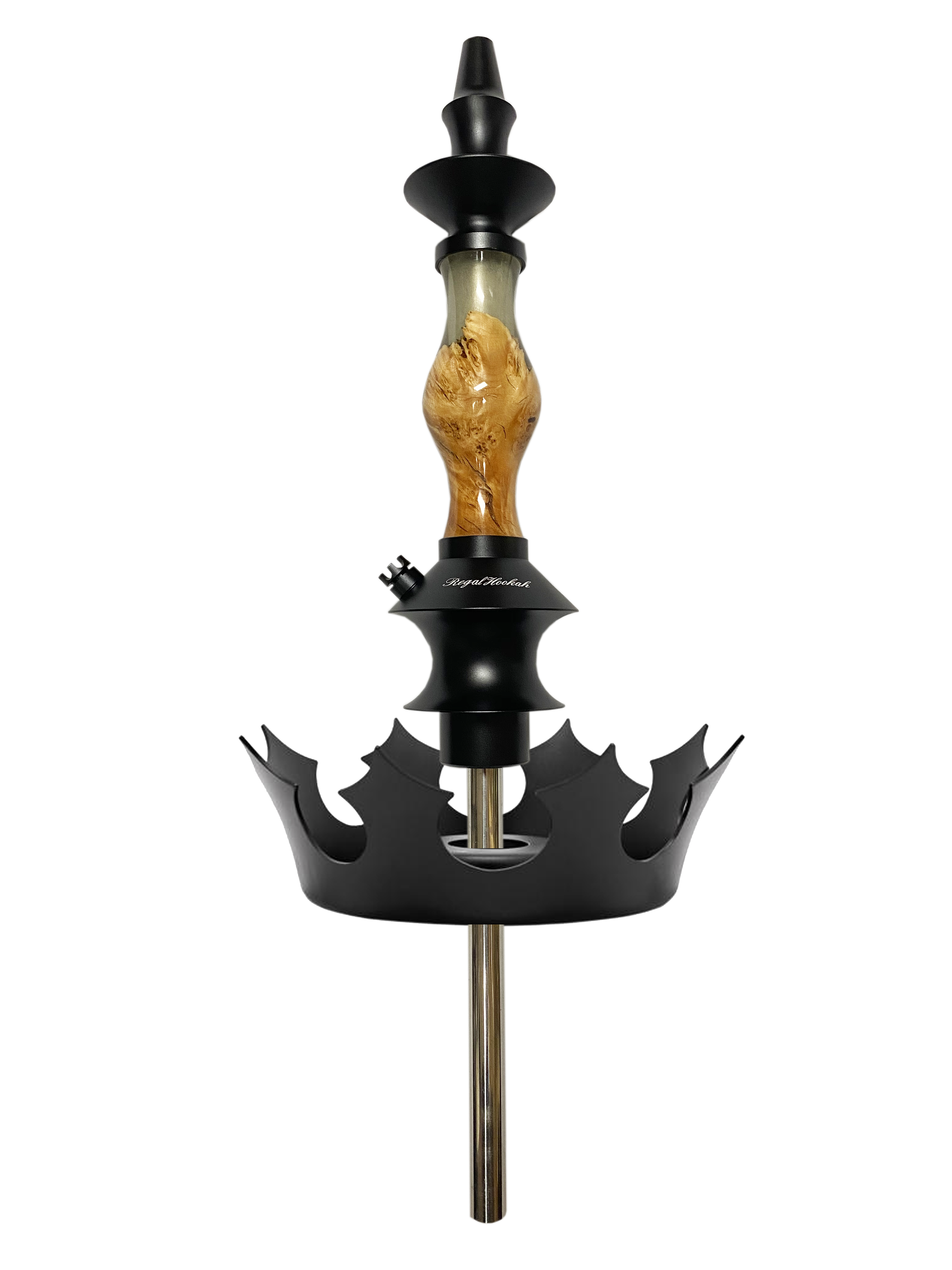 regal-joker-burl-epoxy-green-shisha-edelstahl-holz image 2