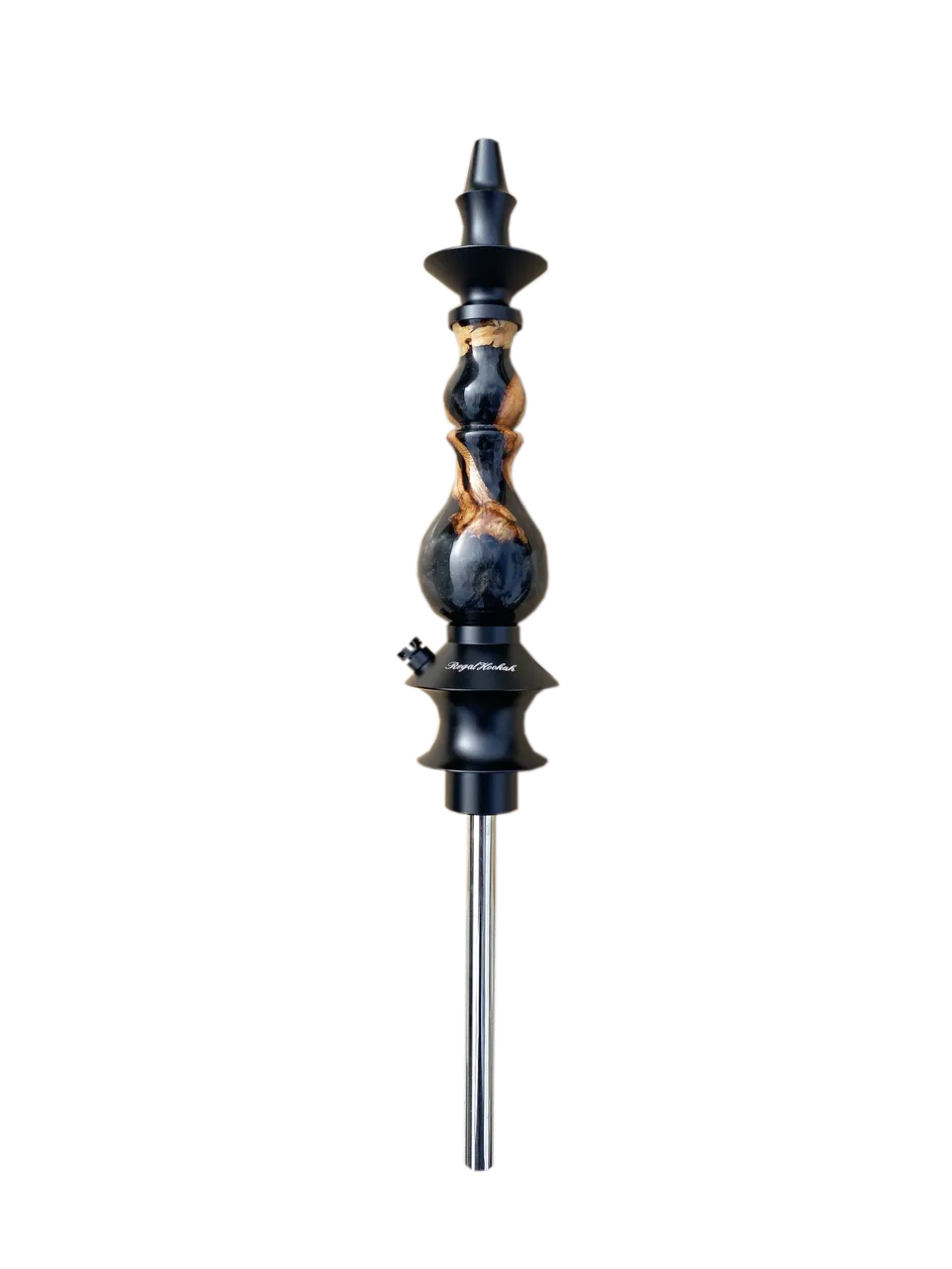 regal-bishop-black-winewood-epoxy-shisha-edelstahl image 1