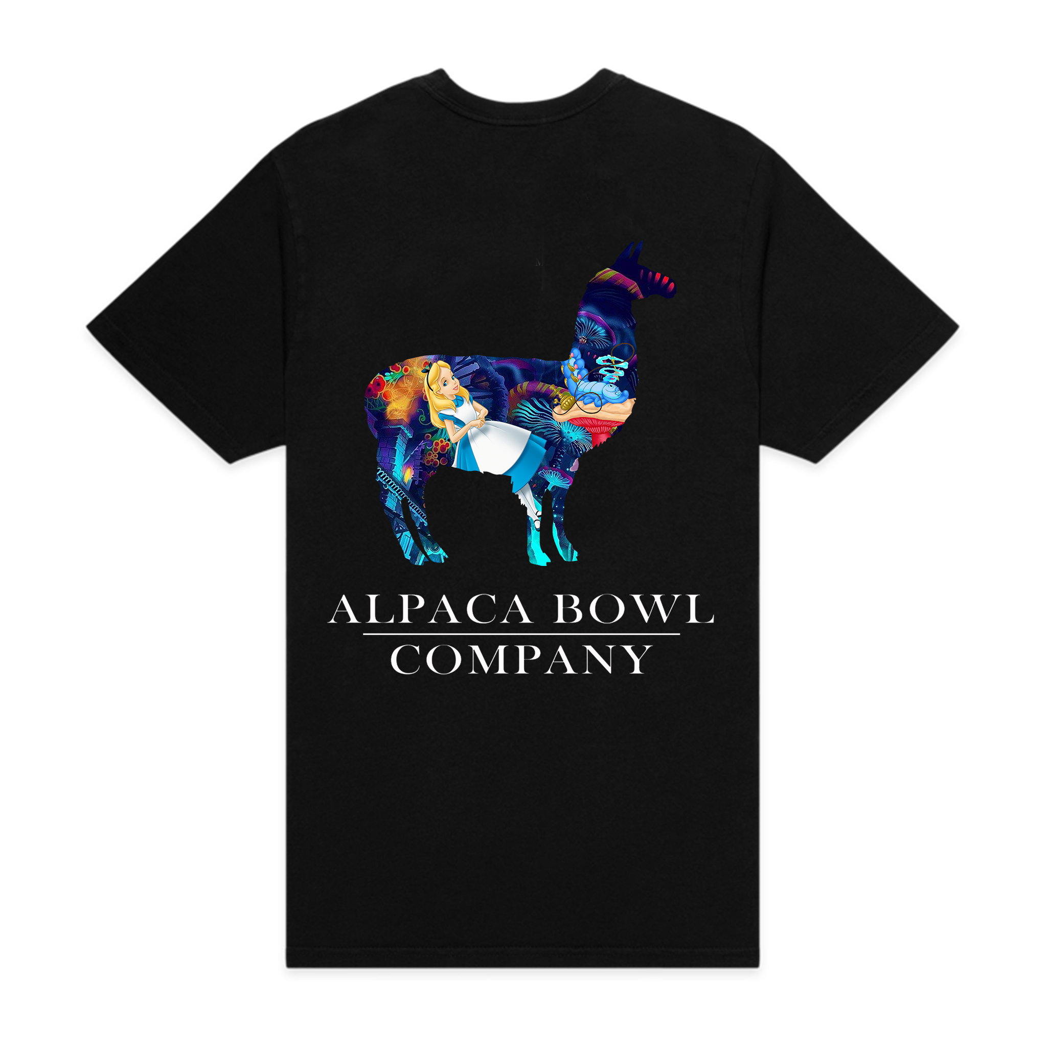 alpaca-bowls-t-shirt-alice-in-wonderland-schwarz-limited image 2