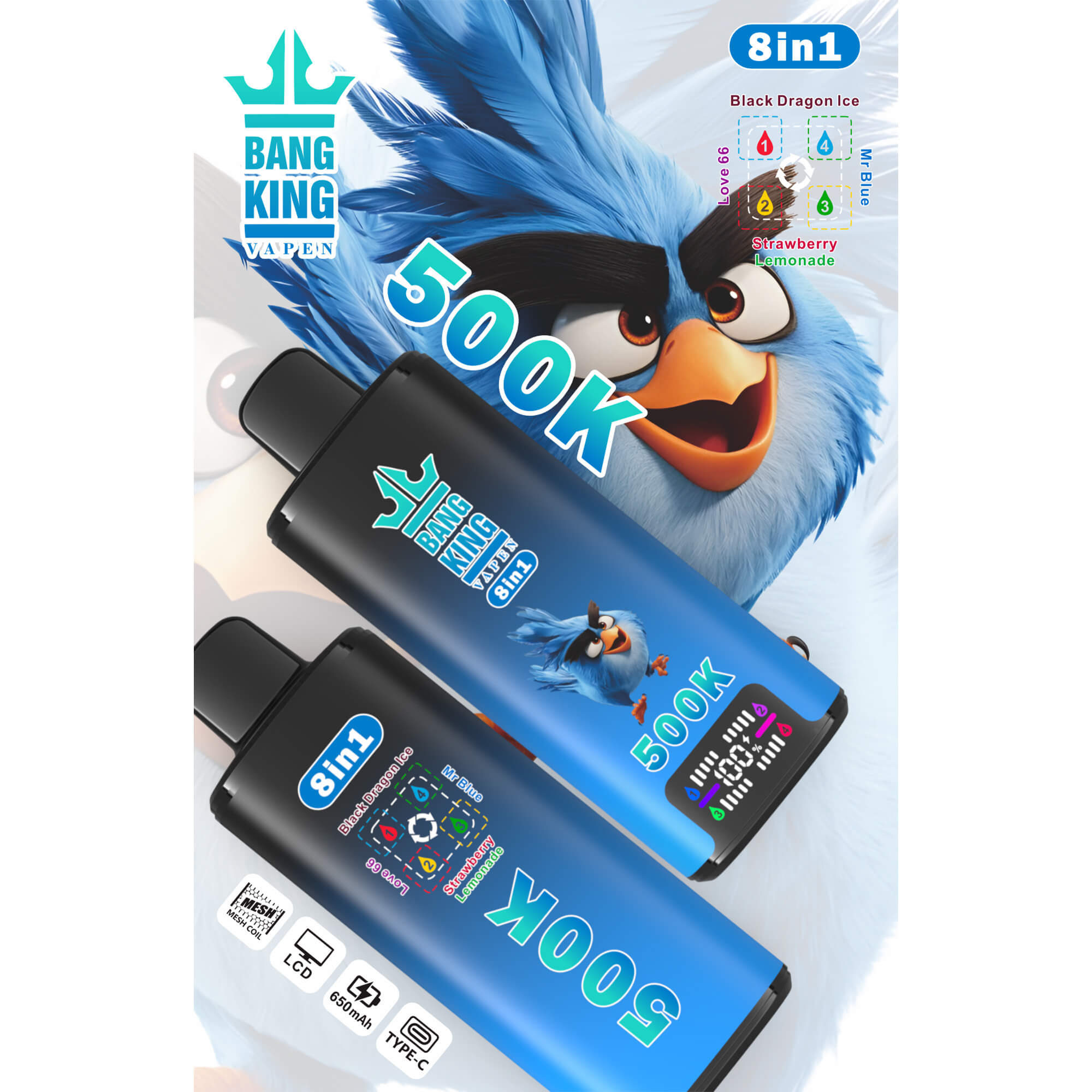 bang-king-500k-8-in-1-einweg-vape-angry-birds-type-c image 2