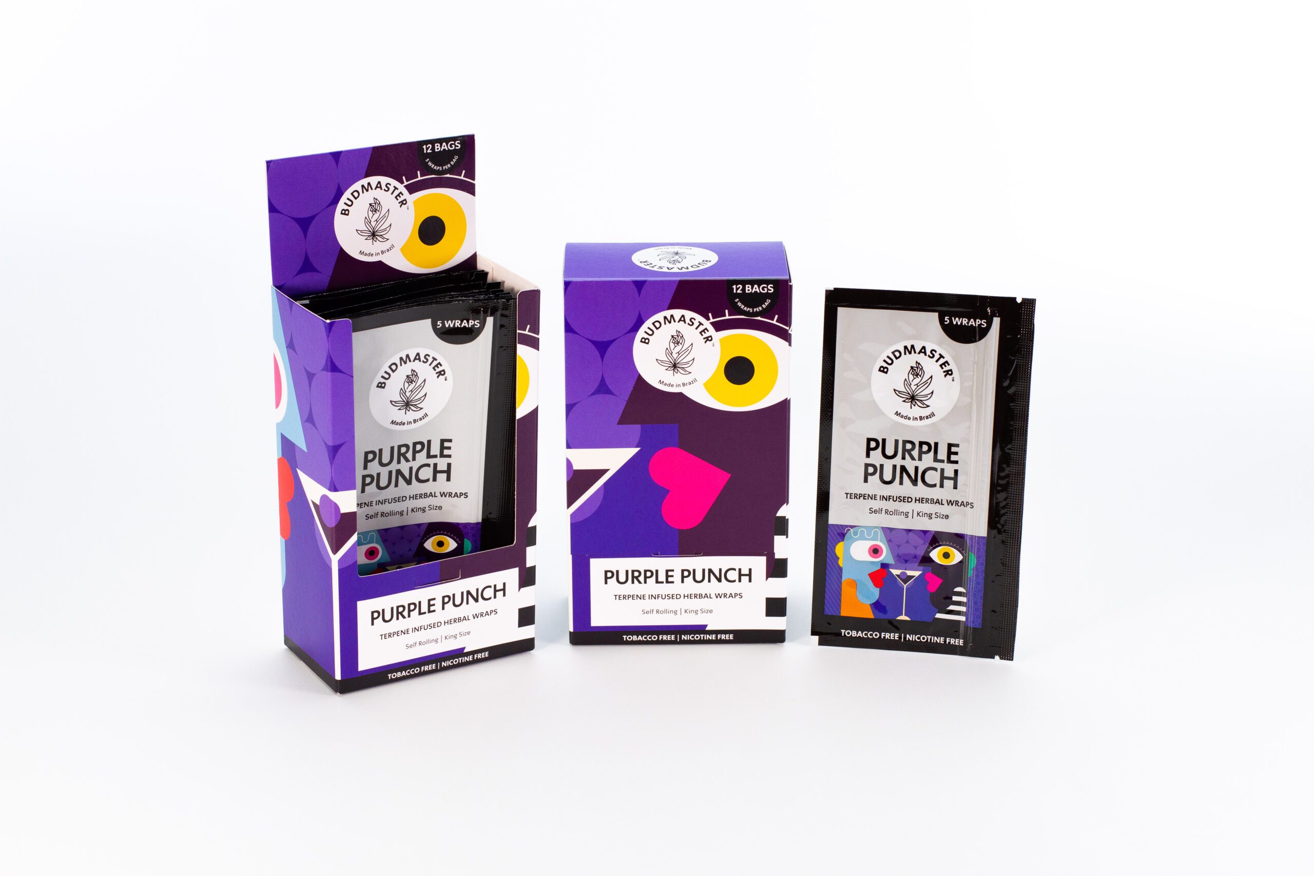 budmaster-blunt-wraps-purple-punch-blunts-12er-pack-tabakfrei image 1