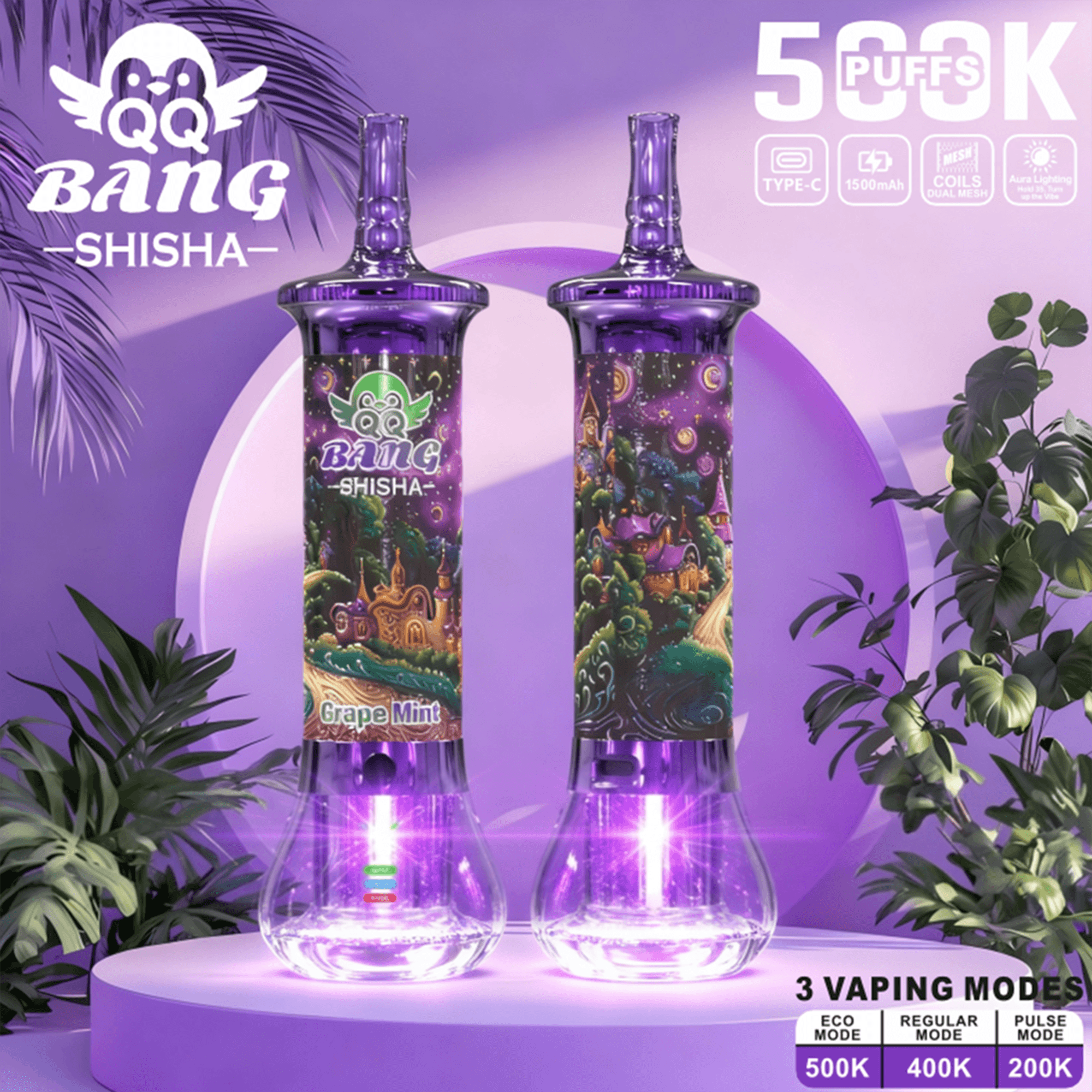 qq-bang-shisha-500k-einweg-vape-dtl-3-modi-mesh image 5