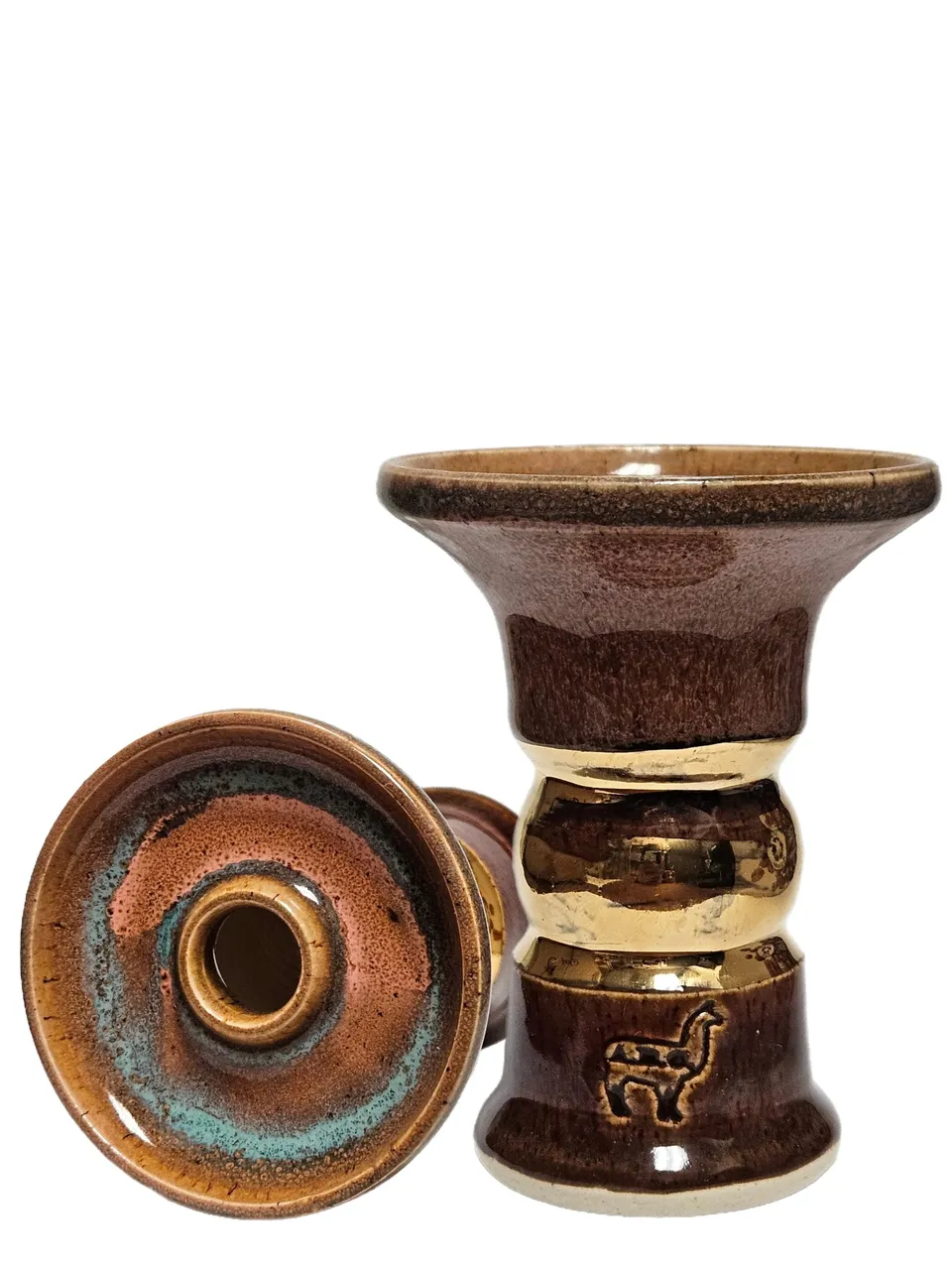 alpaca-huacaya-zomo-phunnel-shisha-kopf-18k-gold-edition image 1
